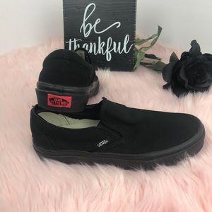 Like New! Vans Classic Slip On Black Skate Shoe